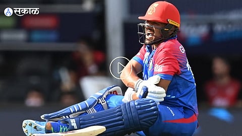 T20 World Cup 2022 Gulbadin Naib rolls on pitch without