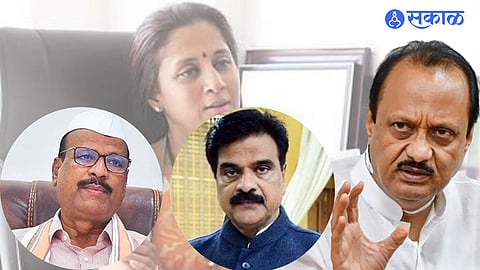 Ajit Pawar, Abdul Sattar, Vijay Shivtare and Supriya Sule
