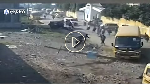 Nagpur School bus Accident 14-year-old student crushed to death by a school bus in Nagpur