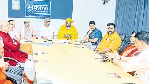 Meetings held on Wednesday regarding 'Ram Teertha' at the Satpur office of 'Sakal'