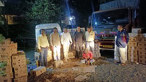 State excise department team seized goods
