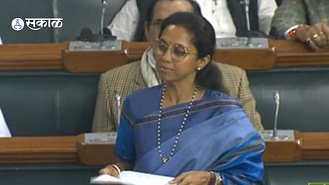 supriya sule slam bjp over maharashtra karnataka border dispute in lok sabha winter session