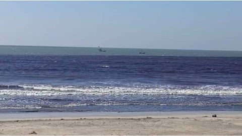 Contaminated sea water