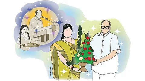 Rupali Chakankar and Sharad Pawar