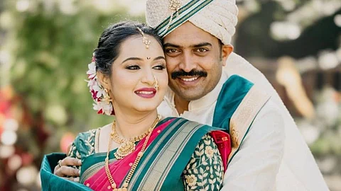 pawankhind fame actor Harish Dudhade married to samruddhi nikam wedding