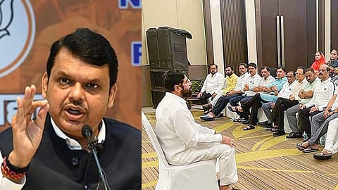 Eknath Shinde : मिंधे गटाच्या पायाखालची सतरंजी ओढली जातेय; फडणवीस केवळ...; शिवसेनेची टीका