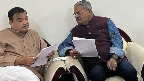 Nitin Gadkari Shivajirao Adhalarao Patil