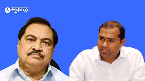 MLA Mangesh Chavan statement Eknath Khadse allegations are wrong jalgaon news