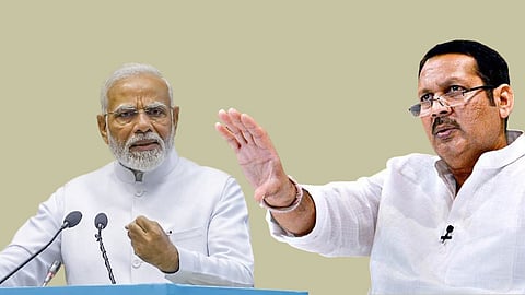 Narednra Modi and Udyanraje Bhosale