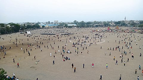 As there is no ground in schools and colleges, there is a rush to play on the open grounds of Masaga and Police Parade.