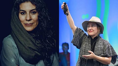 Iranian Director mahanaz mohammadi sends cut off hair lock to international film festival