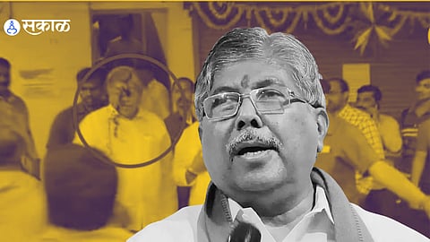 Chandrakant Patil criticize over ink on face incident pune democrasy politics