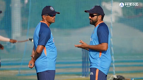 rahuldravid and rohit sharma