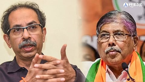 Take Chandrakant Patil resignation Uddhav Thackeray anger over his statement about Babari