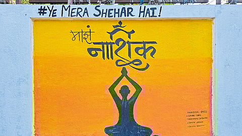 Murals created by students in the city to raise awareness of the issue.