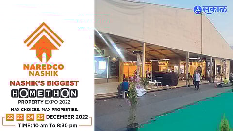 Preparations for the 'Homethon' exhibition at the Dongri hostel ground.