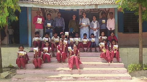 Pakhara Book Writing by Childrens