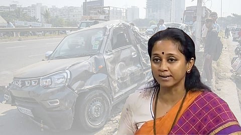 Supriya Sule : पुण्यातील नवले पुलावरील अपघाताचा मुद्या संसदेत; सुप्रिया सुळे म्हणाल्या...