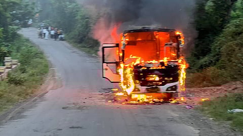 Bus Fire Accident