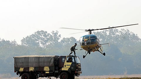 Experience the thrill of the battlefield at a combat army aviation base