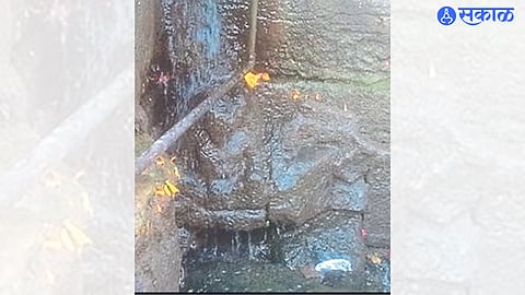 800 years old statue of Gautama Rishi in Ram Teertha.