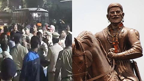 statue of Chhatrapati Shivaji Maharaj in Sangli
