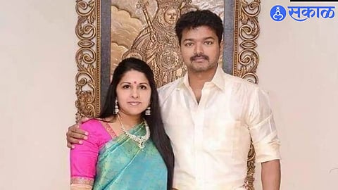 Thalapathy Vijay And Sangeetha Sornalingam