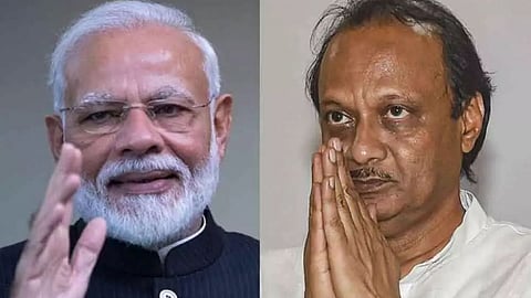 Narendra Modi and Ajit Pawar