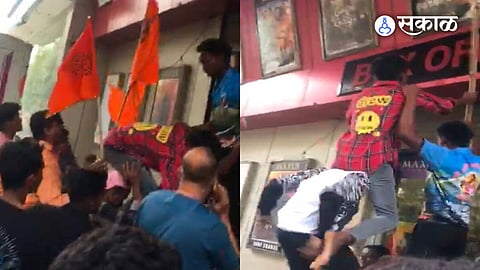 violent attempt in bhayandar cinema theatre by bajrang dal for shut down stopping pathan film show