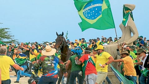 bolsonaro protesters storm brazils congress Capitol Hill