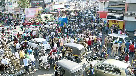 Agitation in pimpri camp