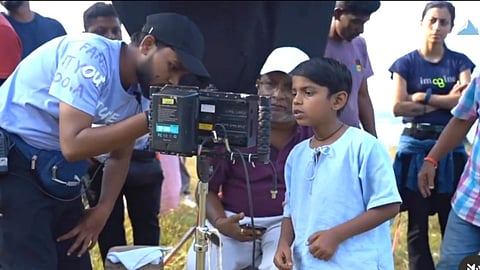 Kedar Shinde shared video of maharashtra shahir movie behind the scene