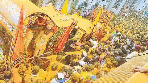 Palkhi of Khanderao, Mhalsa, Banubai.