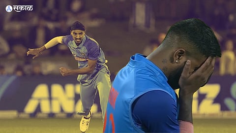 अर्शदीप सिंगने साधली नो-बॉलची हॅट्ट्रिक...
ind vs sl 2nd t20 hardik pandya angry covers face hands arshdeep singh