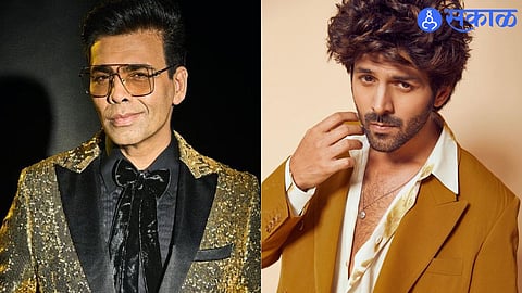 Kartik Aaryan and Karan Johar