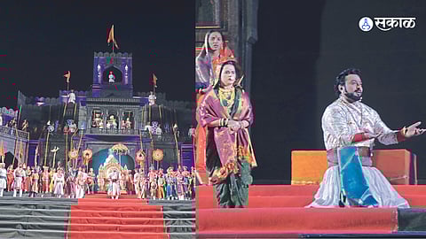 Nashik: episode of Sambhaji Maharaj's ascension to the throne in 'Shivaputra Sambhaji'
Mahanathya Dr. Prajakta Gaikwad as Amol Kolhe and Maharani Yesubai.