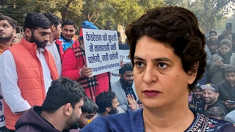 Wrestlers Protest Priyanka Gandhi