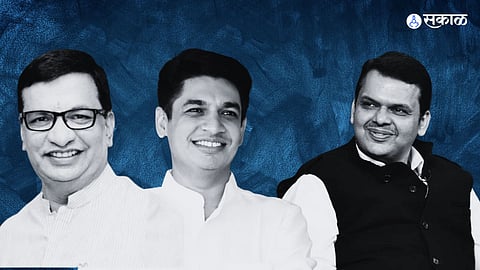 Satyajeet Tambe, Balasaheb Thorat and Devendra Fadnavis