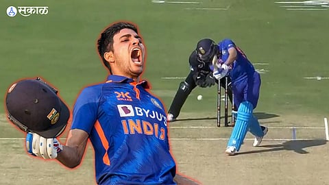 shubman gill double century tom latham dropped catch