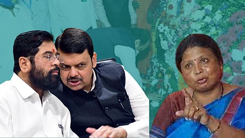 Sushama ANdhare, Devendra Fadnavis and Eknath Shinde