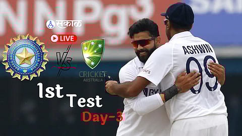 IND vs AUS 1st Test Day 3 Live