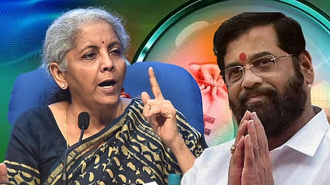 nirmala sitharaman and Eknath Shinde