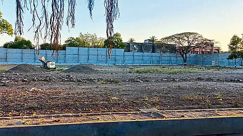 The compound work done at the site of Shiva Shrishti.
