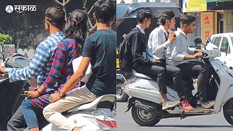 people tripple seat ride