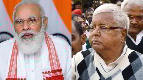 Lalu Yadav and Narednra Modi