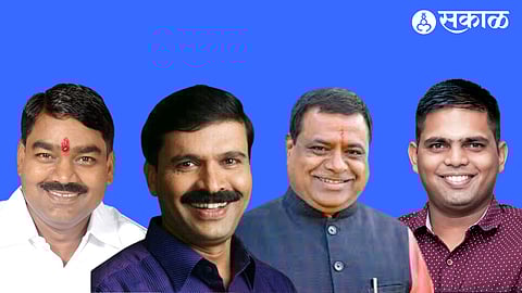 MLA Dilip Bankar, Anil Kadam, Balasaheb Kshirsagar, Yatin Kadam