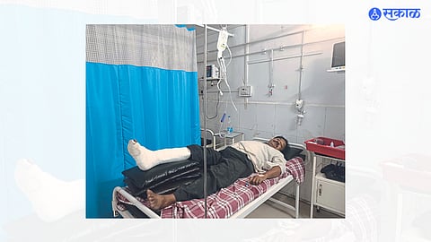 injured hiraman chavan