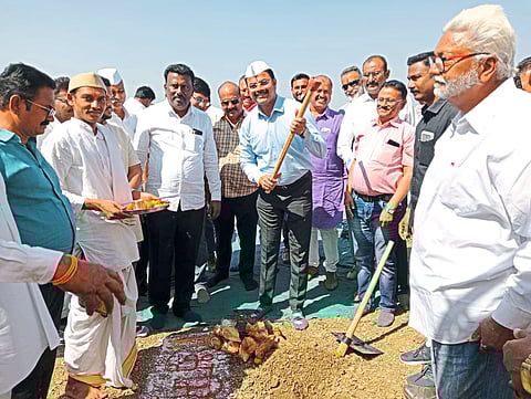 During Bhoomipujan of Bahula Dam Krishna Park