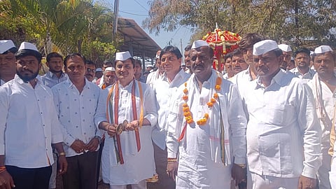 palanquin ceremony MP dhananjay Mahadik held tala mridunga puluj solapur