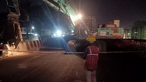 Demolition of flyover of Kolhapur has started karad highway satara 45 days process